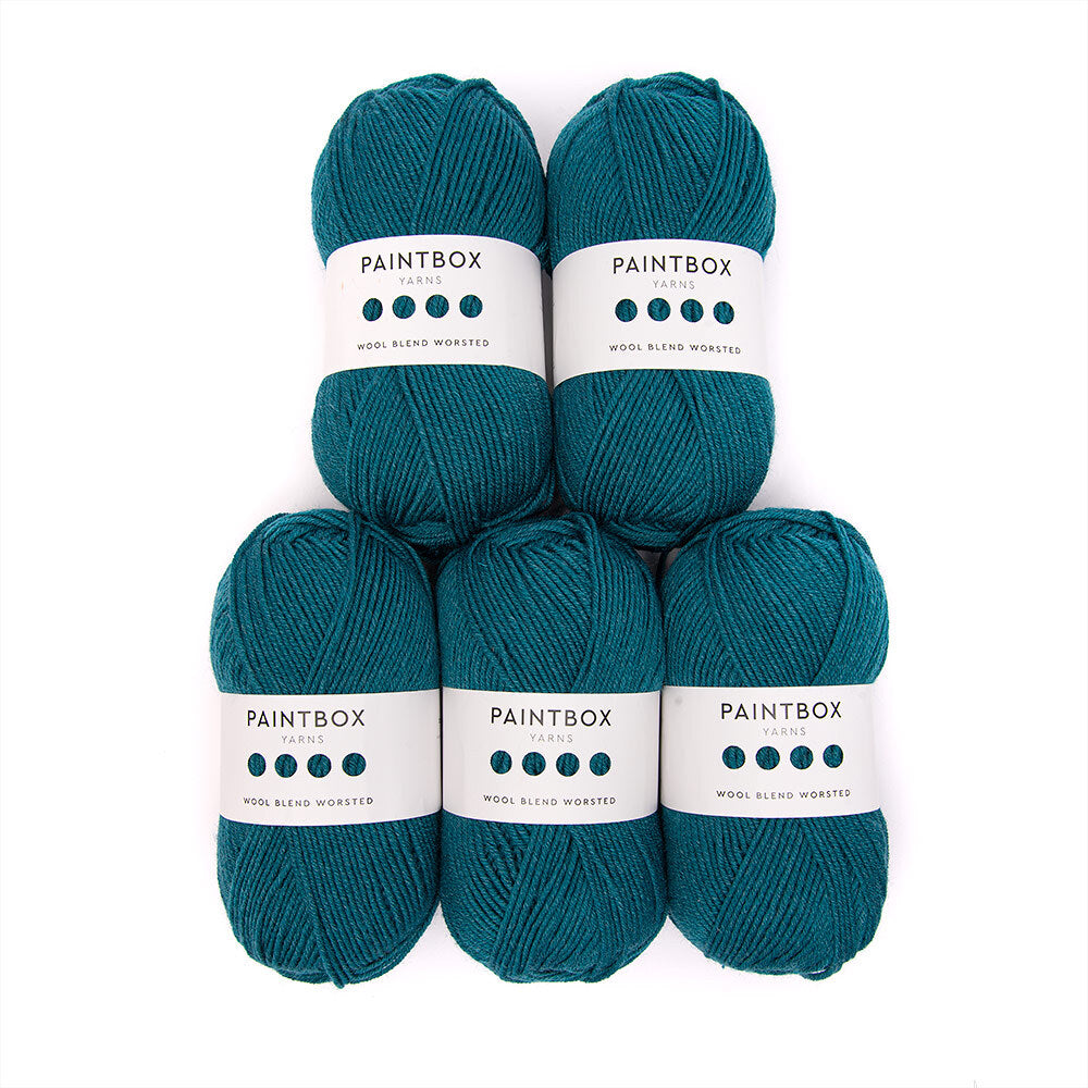Paintbox Yarns Wool Blend Worsted 5 Ball Value Pack Yarn - Acrylic Worsted