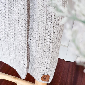 Braided Wheat Crochet Blanket