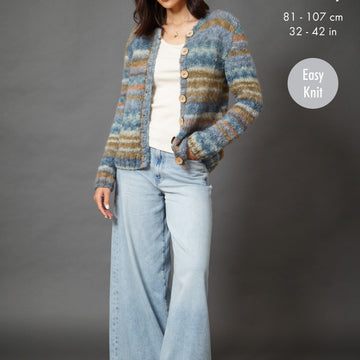 Cardigan and Sweater in King Cole Flair Chunky - 6381 - Leaflet
