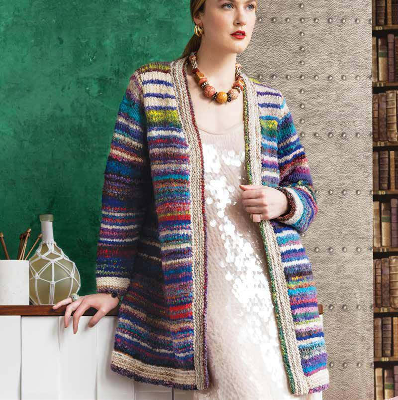Open Cardigan Knitting Pattern