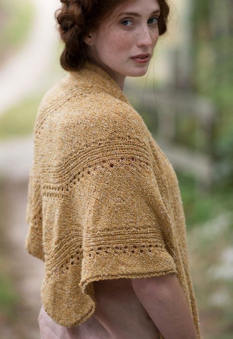 Berroco Amber Waves Shawl Wrap Knitting Pattern