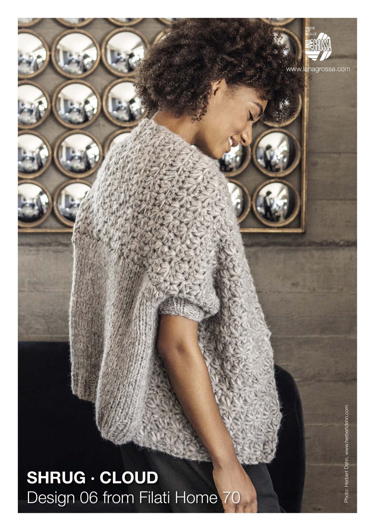 Lana Grossa Shrug Cardigan Crochet Pattern
