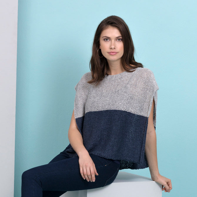 Stacy Charles Fine Yarns Donna Poncho Top Knitting Pattern