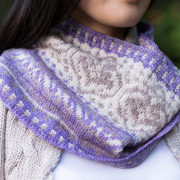 SweetGeorgia Cordatus Cowl and Mitts Knitting Pattern
