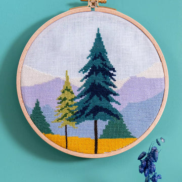 DMC The Forester’s Wall Cross Stitch Embroidery and Punch Needle Pattern Book