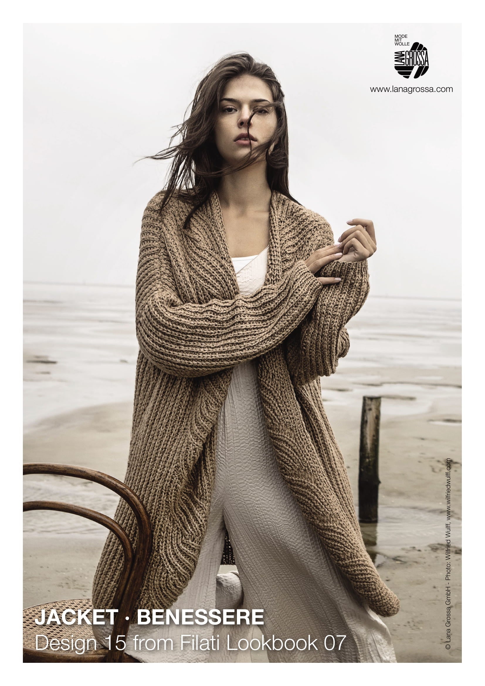 Lana Grossa Jacket Cardigan Knitting Pattern