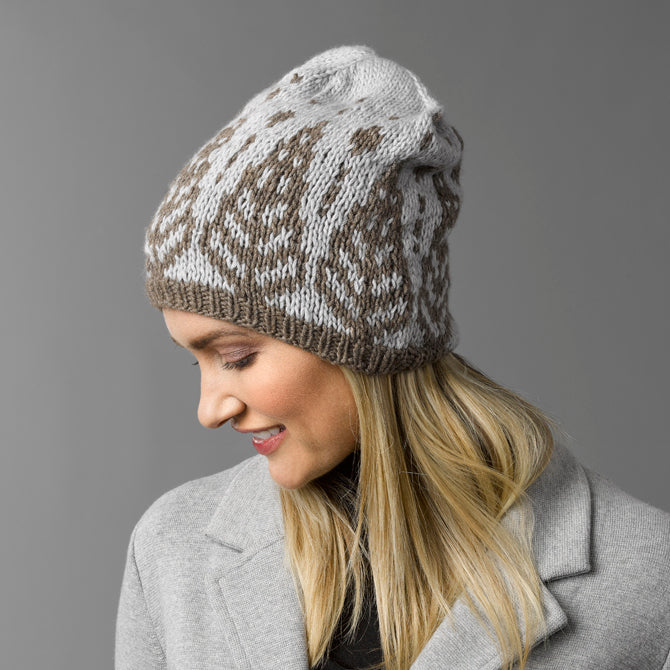 Stacy Charles Fine Yarns Aria Hat Knitting Pattern