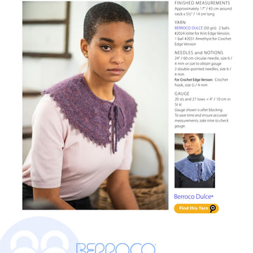 Berroco Ninetta Accessory Crochet Pattern