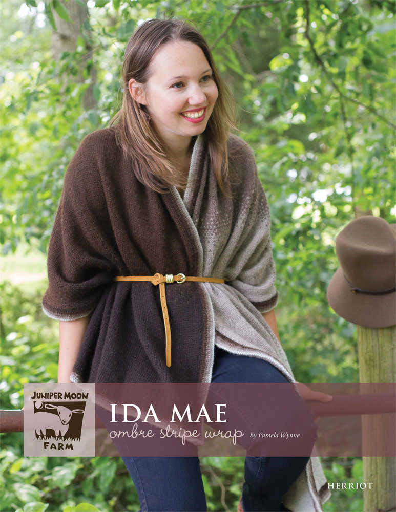 Ida Mae Ombre Stripe Wrap Knitting Pattern