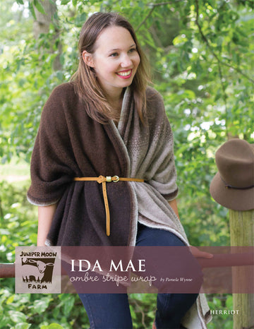 Ida Mae Ombre Stripe Wrap Knitting Pattern