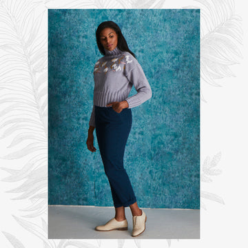 Willow & Lark Abstract Embroidery Jumper Knitting Pattern