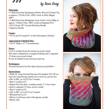 Freia Fine Handpaints Ziggy Stardust Cowl Kit