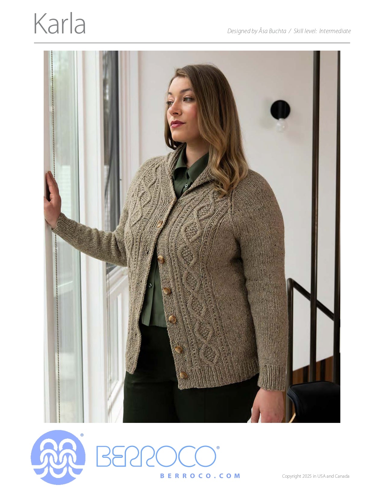 Karla Cardigan Knitting Pattern
