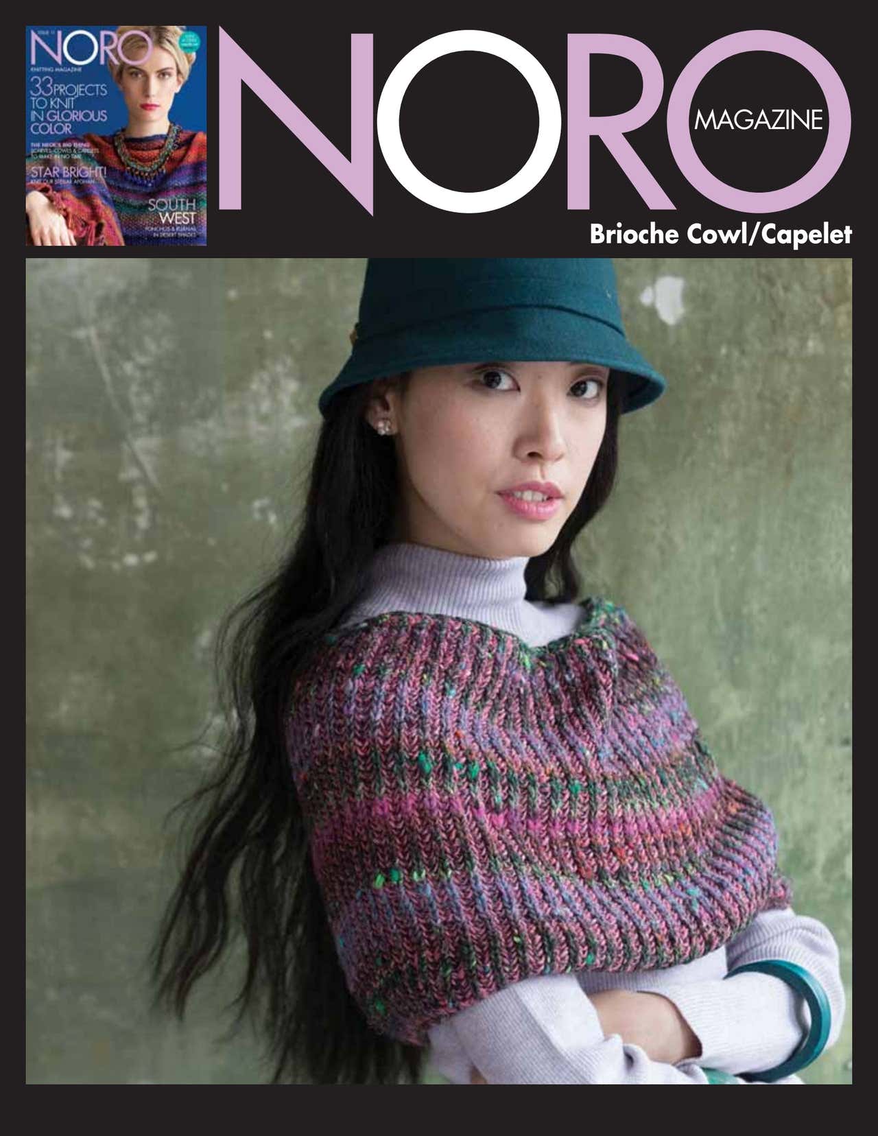 Noro Brioche Cowl/Capelet Knitting Pattern