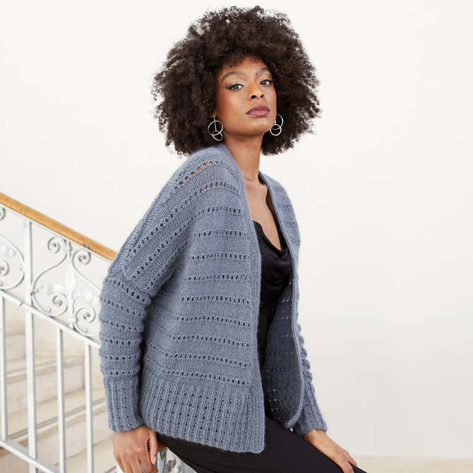Rowan 02 Cardigan Knitting Pattern