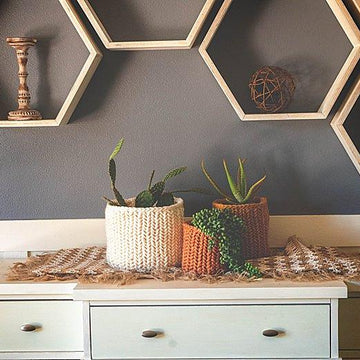 Herringbone Crochet Basket
