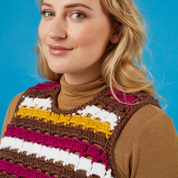 Paintbox Yarns Striped Tank Top Crochet Pattern