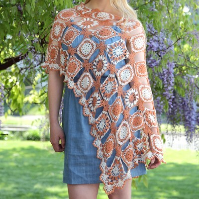 Valley Yarns Linaria Wrap Crochet Pattern