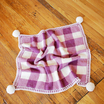 Sweet Gingham Baby Blanket