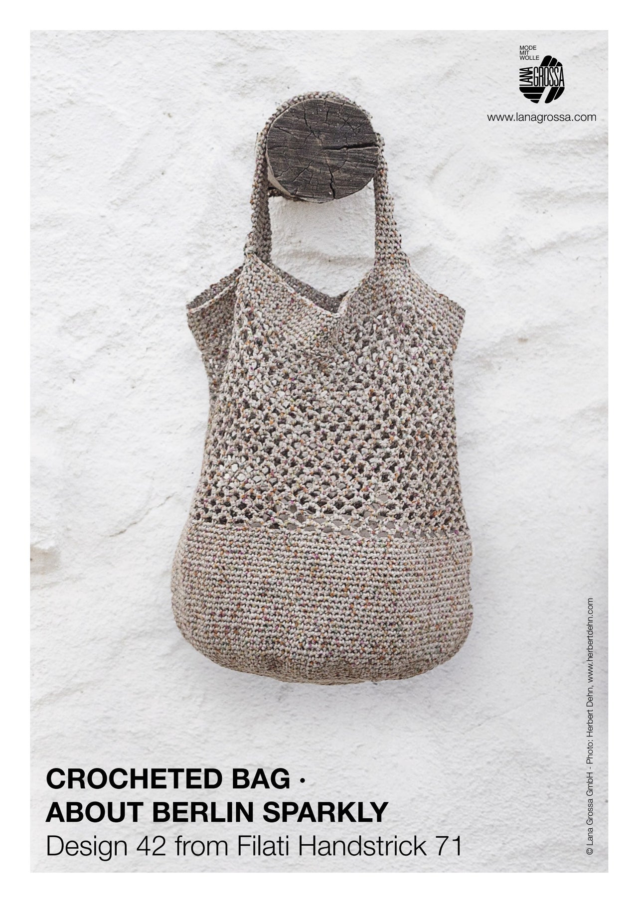 Lana Grossa 42 Crocheted Bag in About Berlin Sparkly PDF