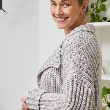 Debbie Bliss Ribbed Waterfall Jacket PDF