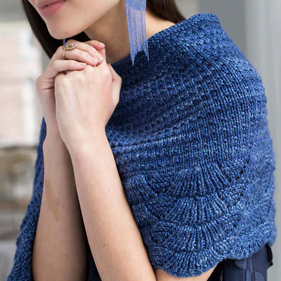 Malabrigo Hydrangea Cape Knitting Pattern