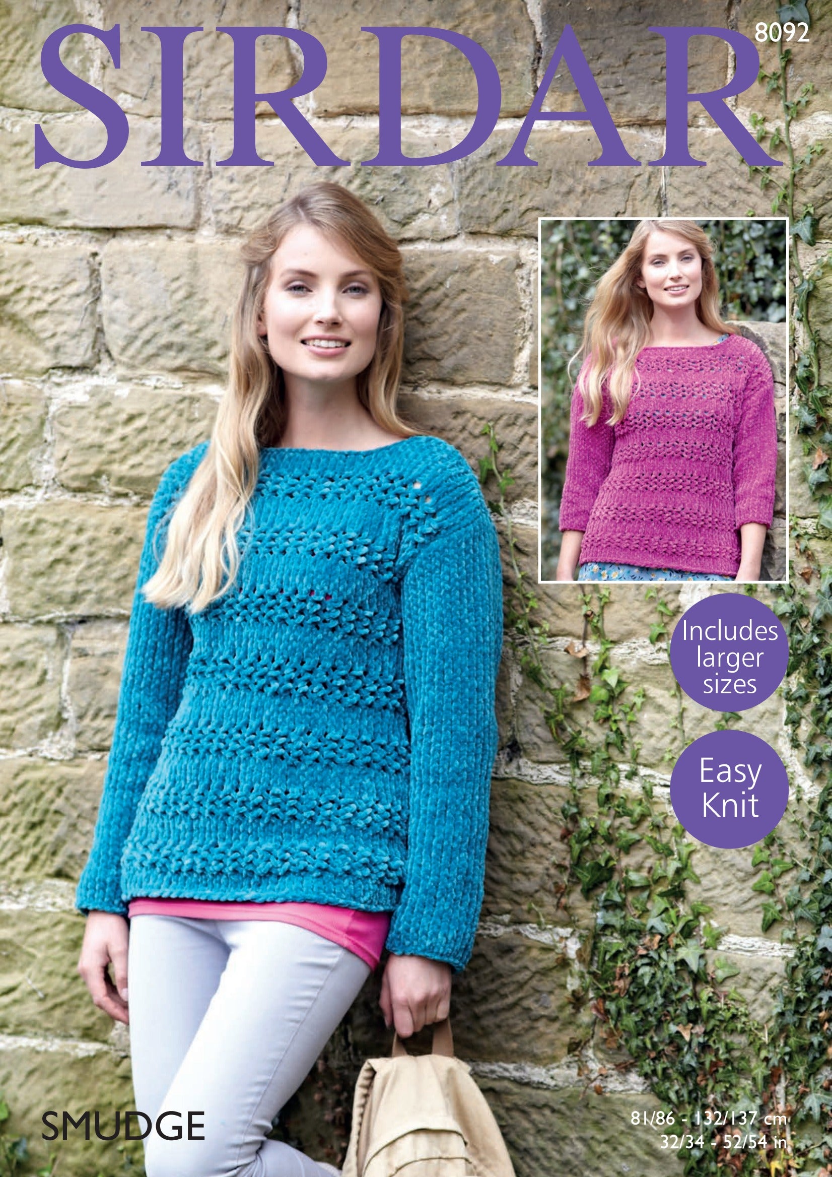 Sirdar 8092 Sweaters Jumper Knitting Pattern