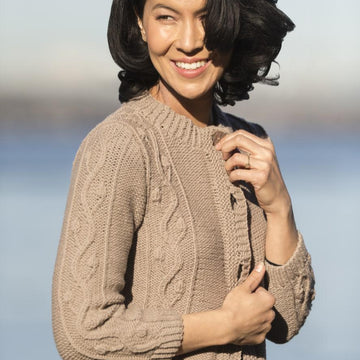 Cascade Yarns W Budded Vine Cardigan Knitting Pattern