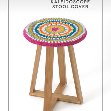 Paintbox Yarns Kaleidoscope Stool Cover Crochet Pattern