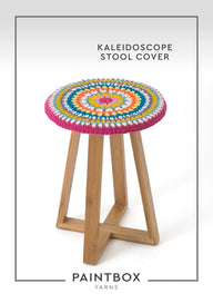 Paintbox Yarns Kaleidoscope Stool Cover Crochet Pattern