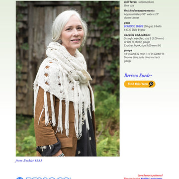 Berroco Bitterroot Wrap Knitting Pattern