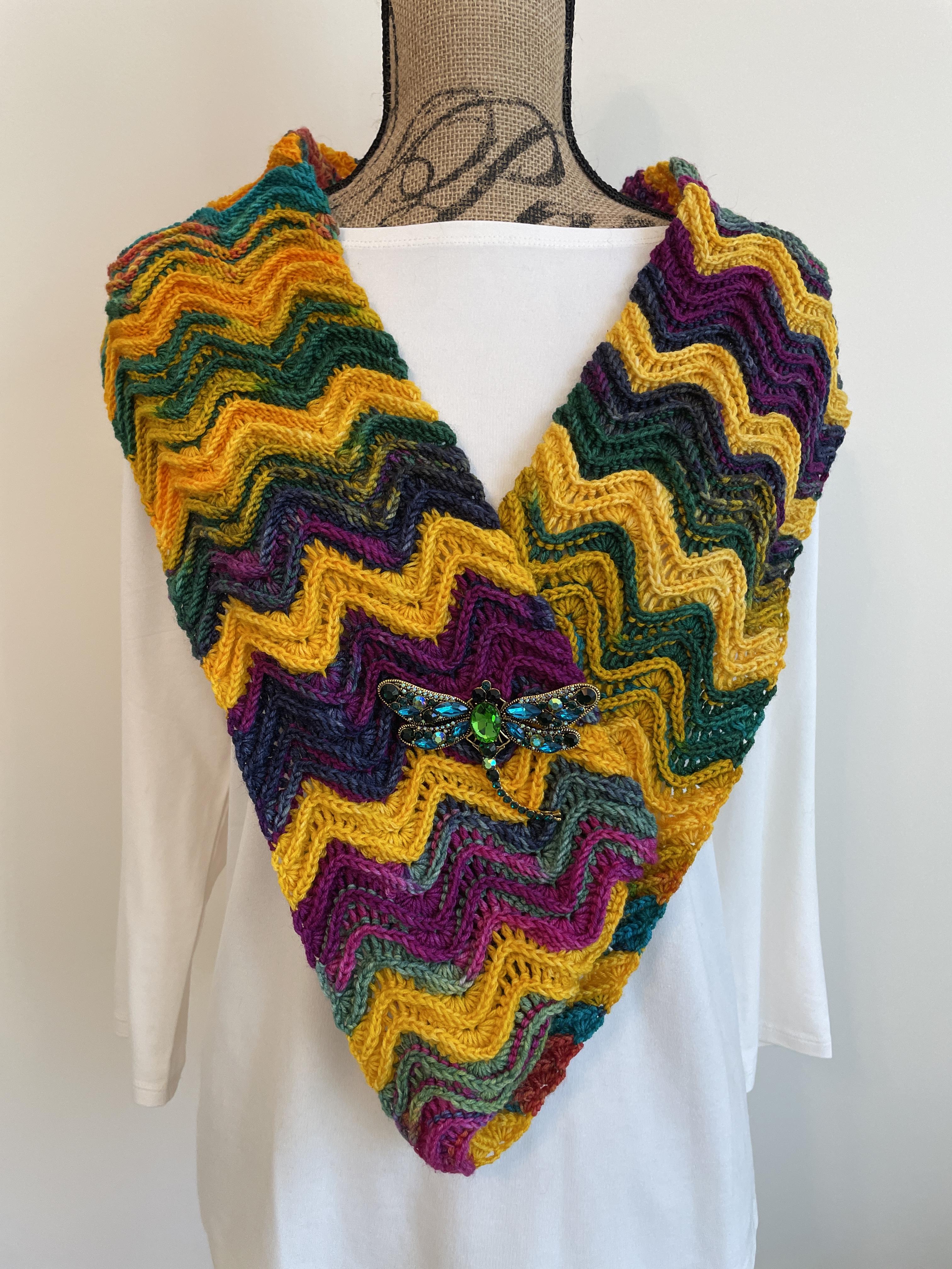 Mediterranean Waves Infinity Scarf