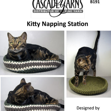 Kitty Napping Station Pet Bed Crochet Pattern
