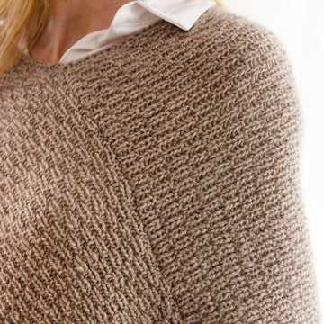String Mary Poncho Cape Knitting Pattern