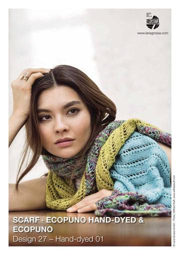 Lana Grossa 27 Scarf in Ecopuno Hand-Dyed & Ecopuno PDF