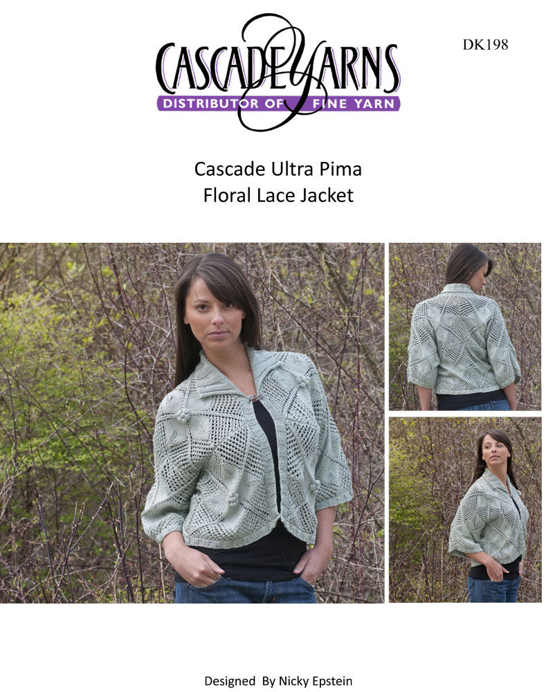 Floral Lace Jacket Knitting Pattern