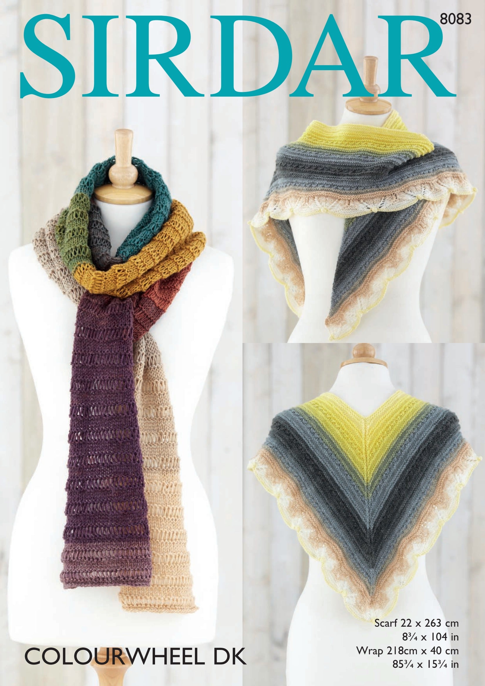 Sirdar Scarf and Wrap Knitting Pattern