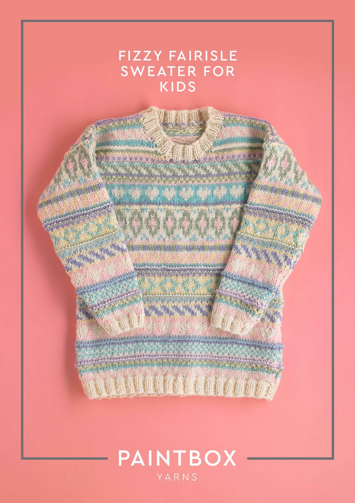 Paintbox Yarns Fizzy Fairisle Jumper for Kids Knitting