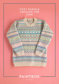 Paintbox Yarns Fizzy Fairisle Jumper for Kids Knitting