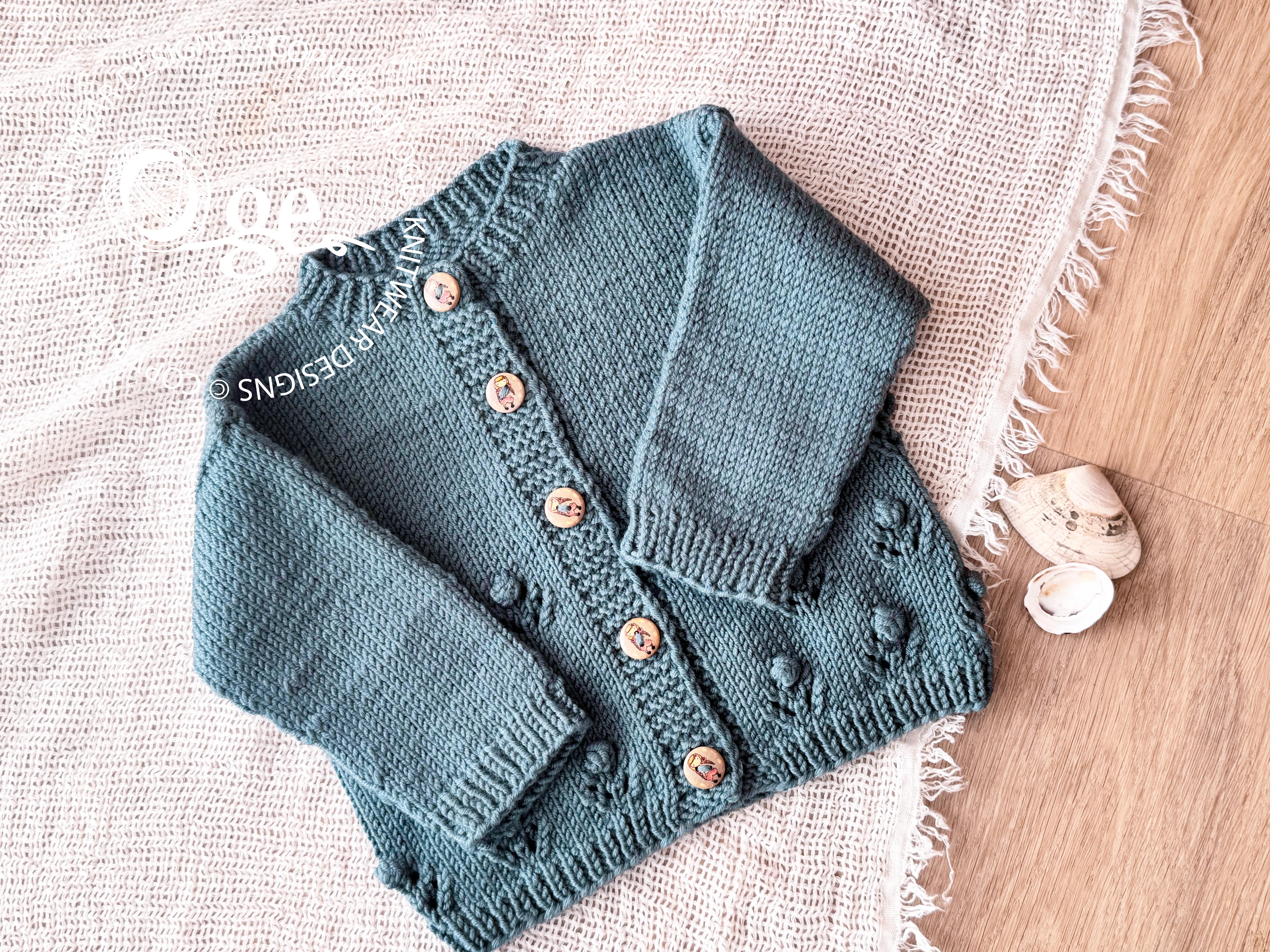 Freckles Bottom Up Cardigan - P289