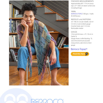 Berroco Marit Wrap Knitting Pattern