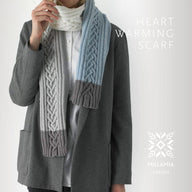 MillaMia Heart Warming Scarf Knitting Pattern