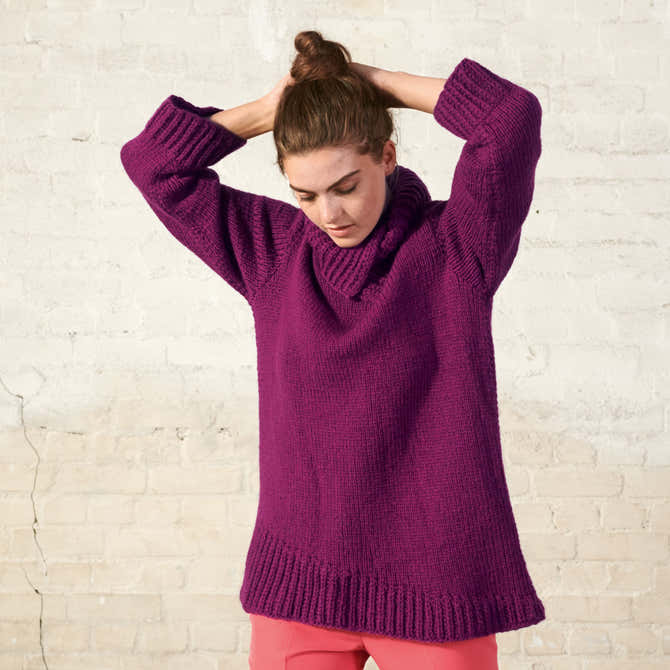Lana Grossa Pullover Jumper Knitting Pattern