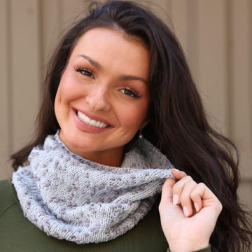 Dotted Swiss Cowl Knitting Pattern
