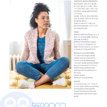 Berroco Bixby Cardigan Knitting Pattern