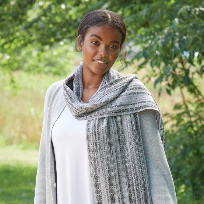 Valley Yarns #191 Shadow Scarf
