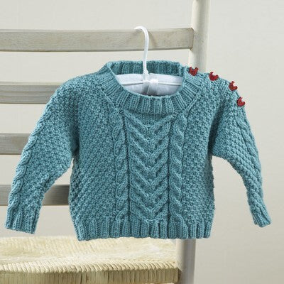 Valley Yarns Martius Baby Pullover Knitting Pattern