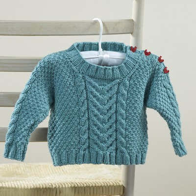 Valley Yarns Martius Baby Pullover Knitting Pattern