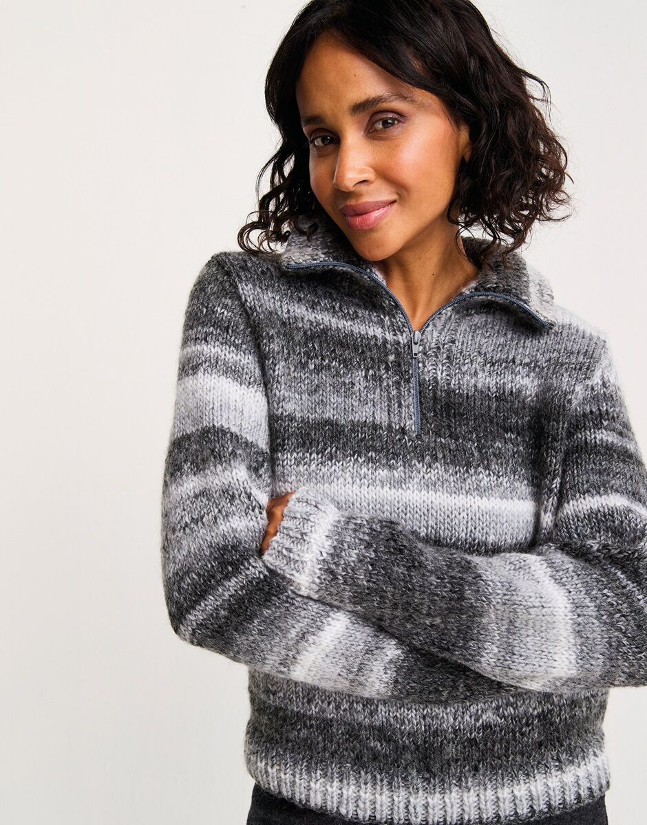 Sirdar Quartz Zip Collar Jumper Knitting Pattern