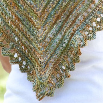 Valley Yarns Dappled Shawlette Knitting Pattern